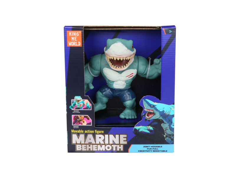Hard Plastic Small Shark Action Figure