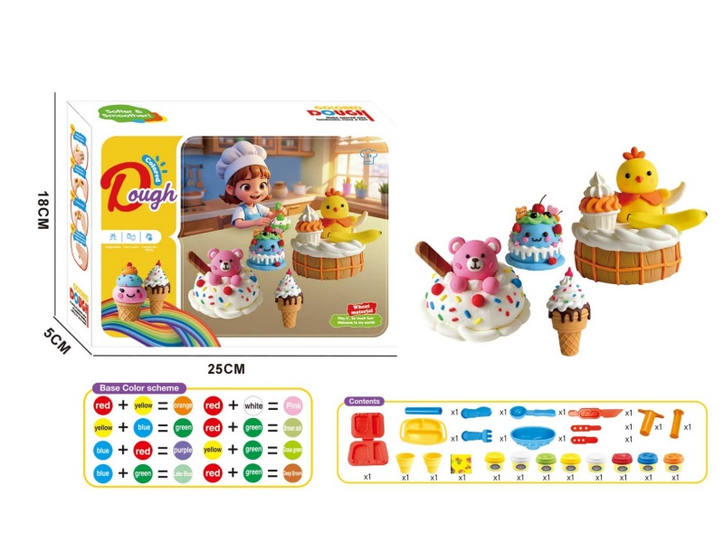 Summer Ice Cream - Colorful Mud Series