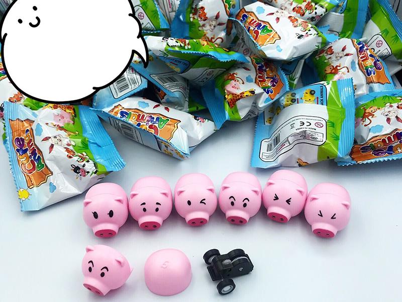 DIY Pull Back Cute Pig Toy Blind Bag