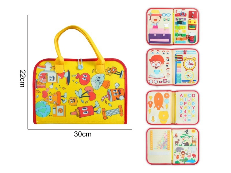 Montessori Early Childhood Education And Intelligence Development - Felt Human Body Yellow Book