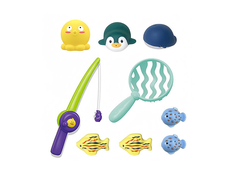 Magnetic Fishing Toy Set + Vinyl Animals