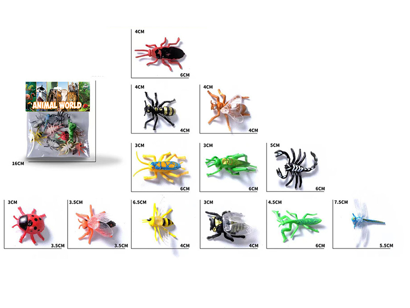 Small Insects Set 12pcs