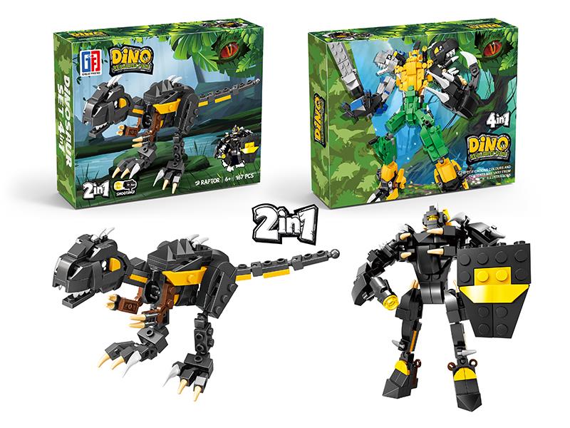 Transformation Indoraptor Robot Dinosaur Building Blocks(167PCS)