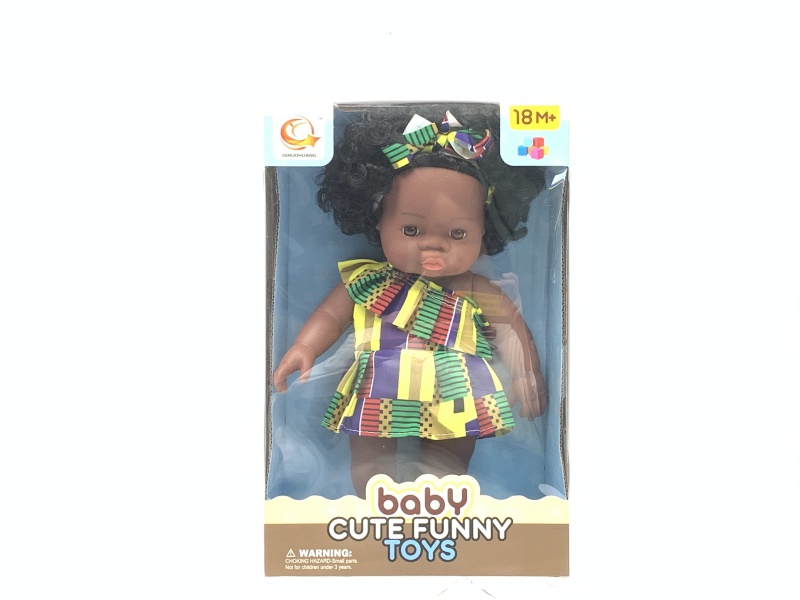 12-Inch Black Vinyl Doll With Ic