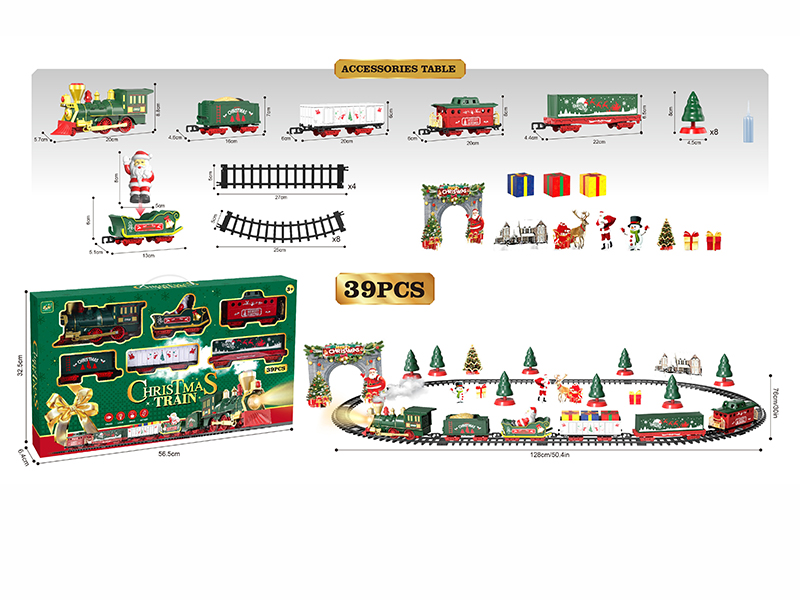 Christmas Rail Train 39pcs