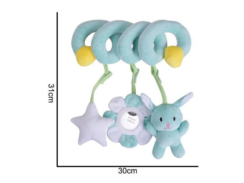 Plush Green Rabbit Bed Wrap