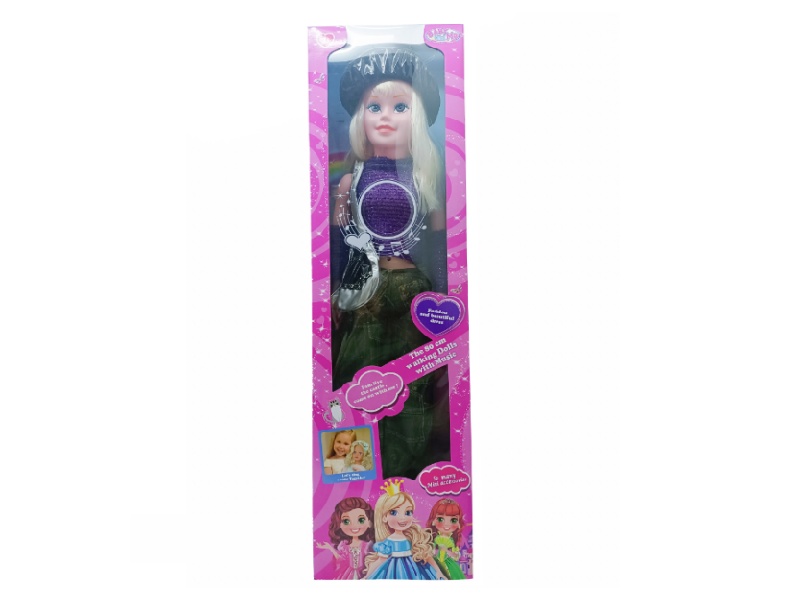 80cm Fashion And Walking Doll With Music(2xAG3 Batteries)