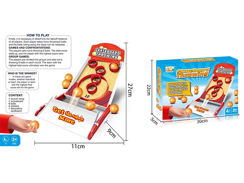 Skateboard Throwing Game