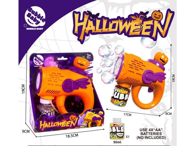 Pumpkin U-Shaped Bubble Gun