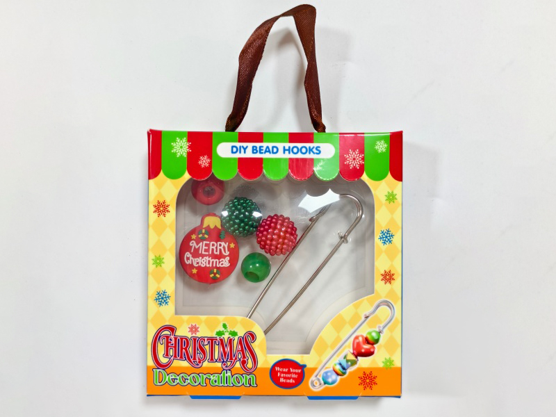 Diy Beaded Metal Pins, Christmas Pendants And Small Decorations