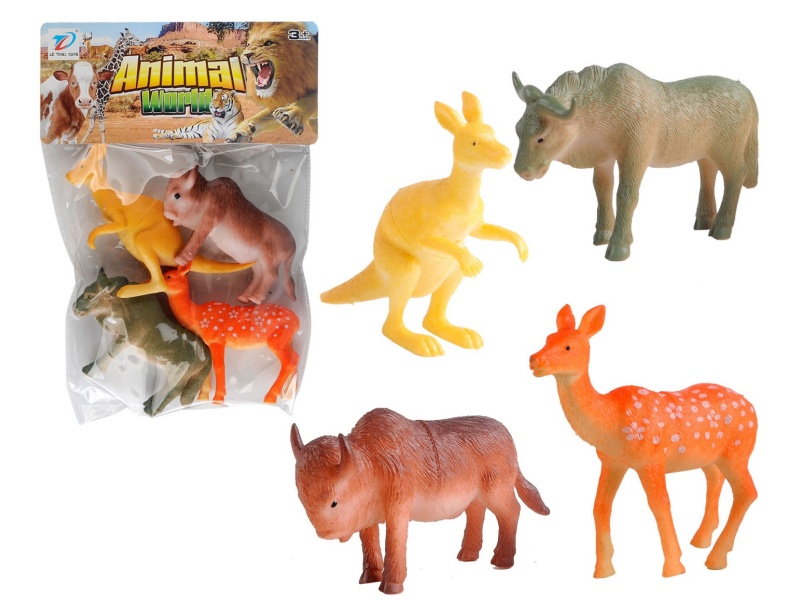 Pvc Simulation Animal 4Pcs