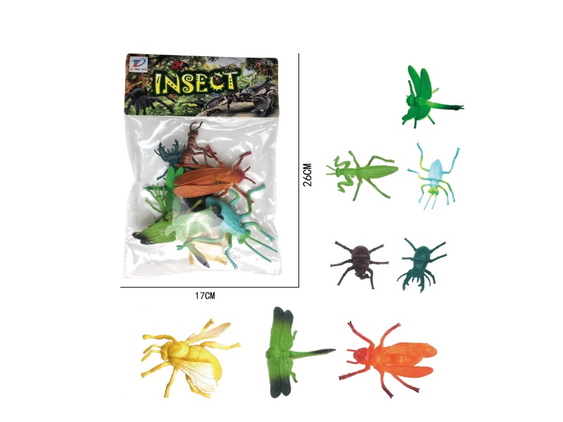Pvc Simulation Insect 8Pcs