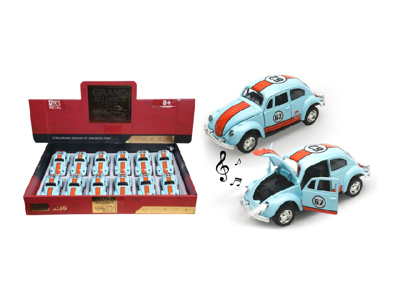 1; 36 Resilience Alloy Beetle Bay Edition With Lights And Music (12 Pieces/Display Box)