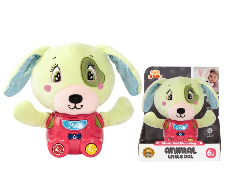 Green Dog Multifunctional Soothe Plush Toys