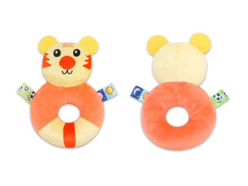 Tiger Baby Soothing Plush Rattle