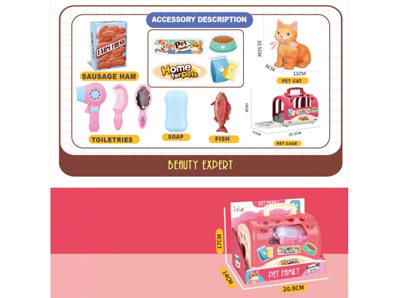 Pet Cage With Vinyl Cat