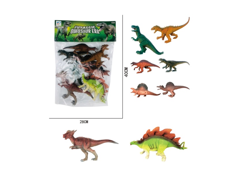 Pvc Simulation Dinosaur 8Pcs