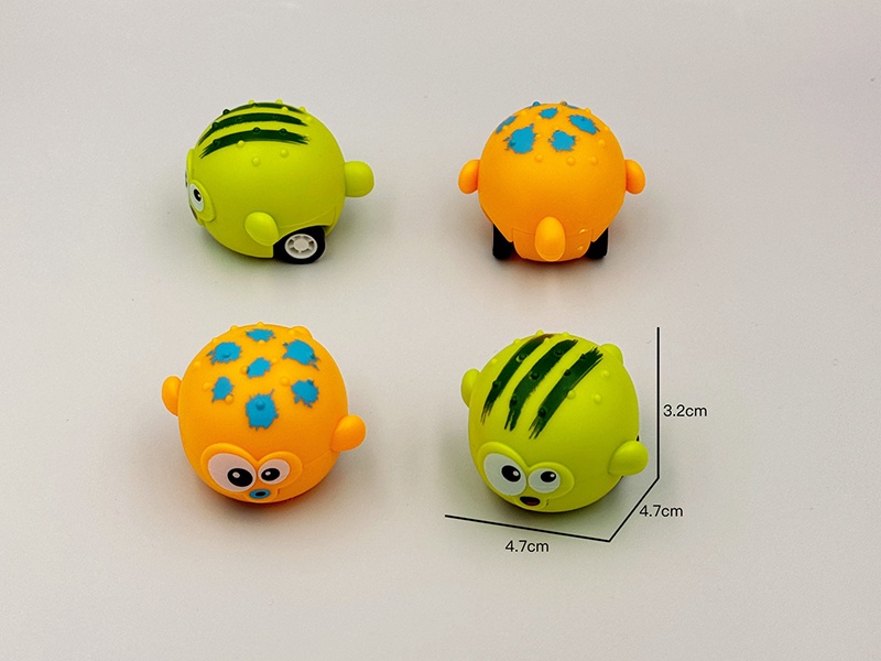 Cartoon Globefish Pull Back Car