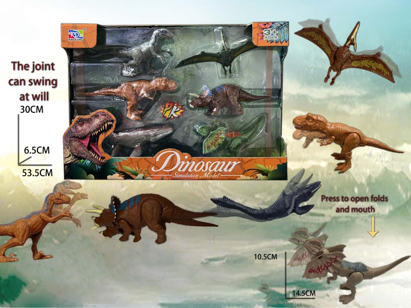 Dinosaur Collection: 6 Pcs