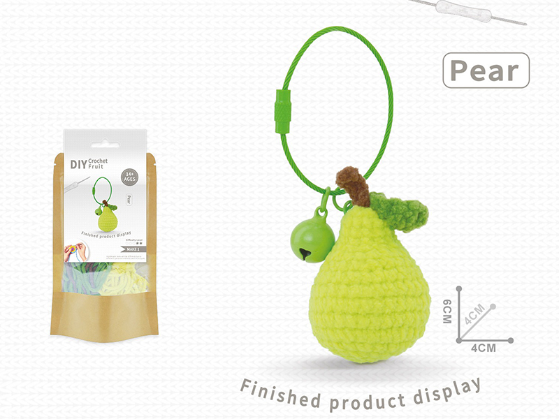 DIY Crochet Toy Pear Pendant(Including Making Tools)