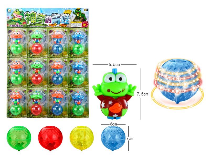 Windup Top Toy With Light