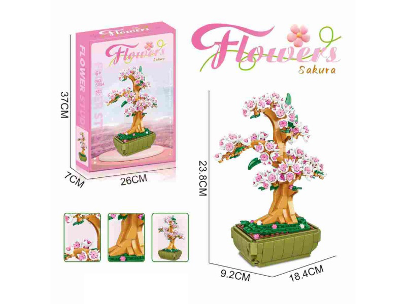 Block Sakura 563Pcs- Flower Series