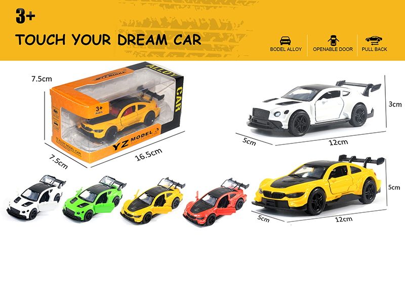 1:36 Bentley GT/BMW M4 Alloy Car Model