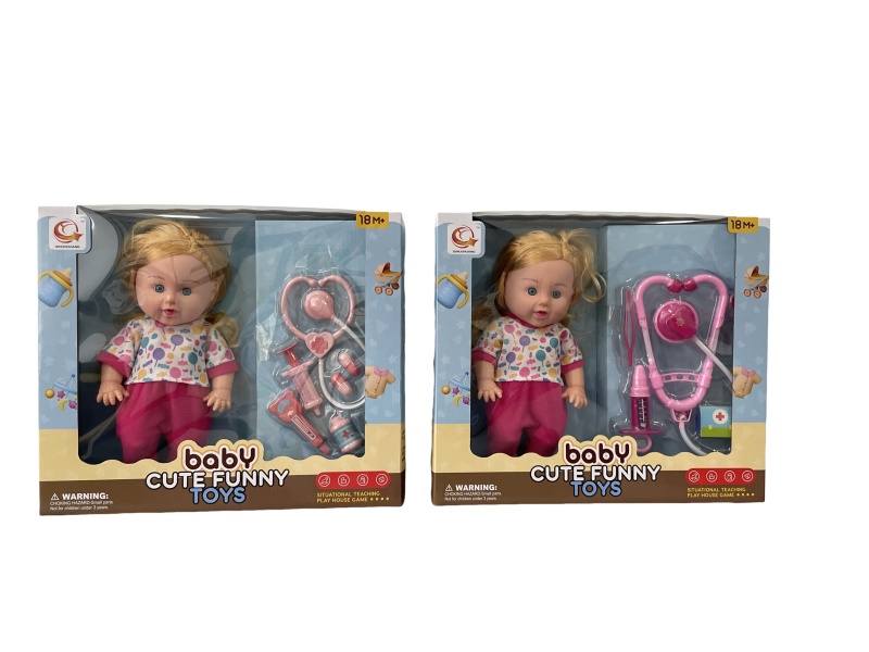 Two Sets Of 12-Inch Plush Dolls With Medical Devices And Ic Are Mixed