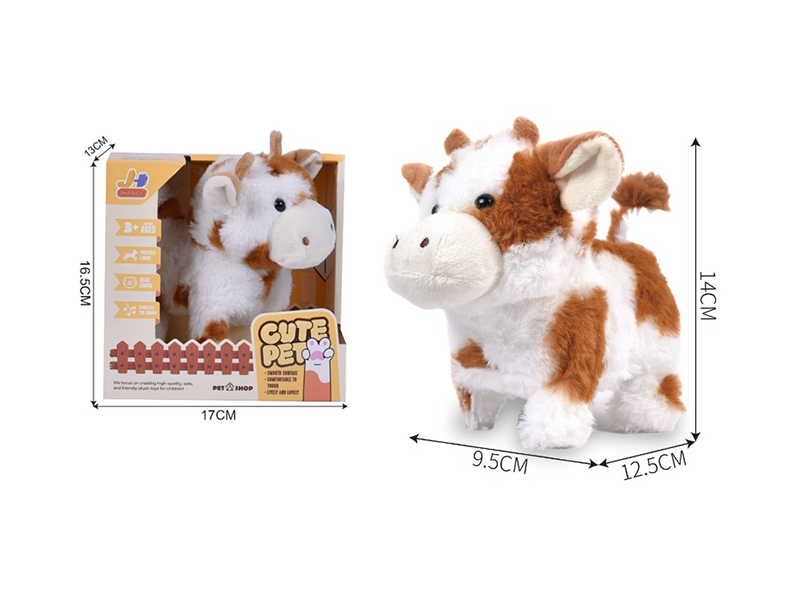 Electric Plush Pet Cow