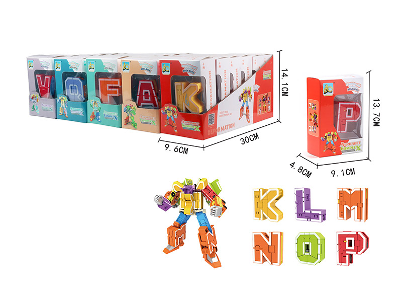Alphabet Transformation Toys 6pcs