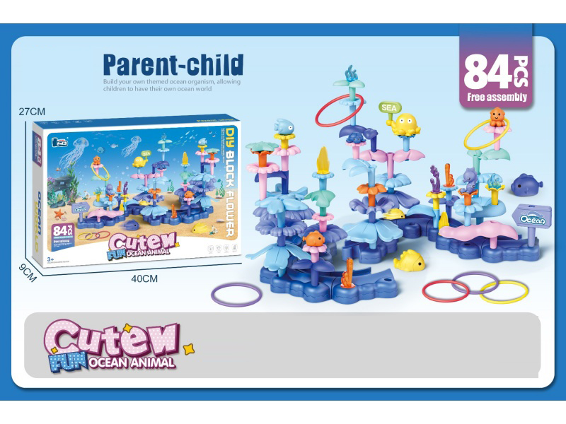 Diy Ocean Flower Arrangement 84 Pieces