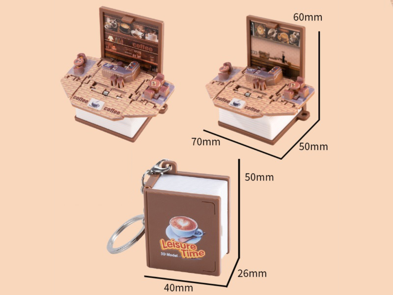 3D Foldable Pop-Up Book -Mini Coffee Shop (Upgraded And Enhanced Version)