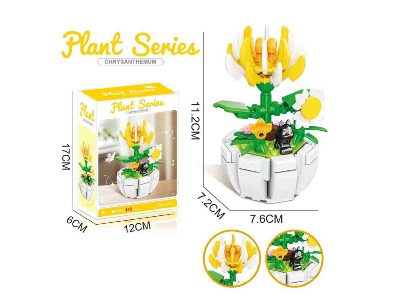 Building Block Dragon Claw Grapes 145Pcs- Flower Series