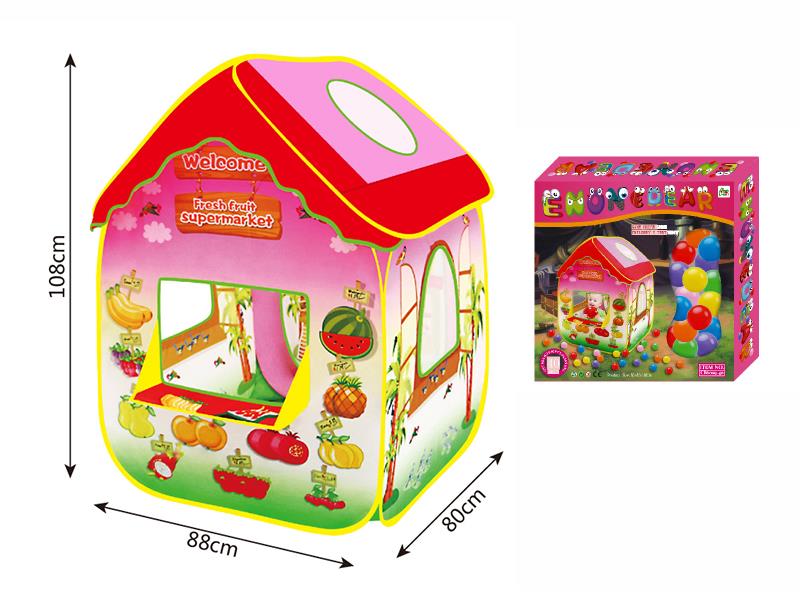Children Fruit Stand Tent + 40 Balls