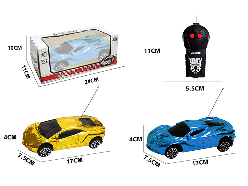 1:24 2CH Remote Control Car Model(Electroplating)