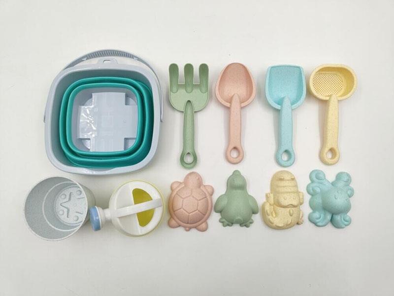 Fold Sand Bucket Set 11pcs