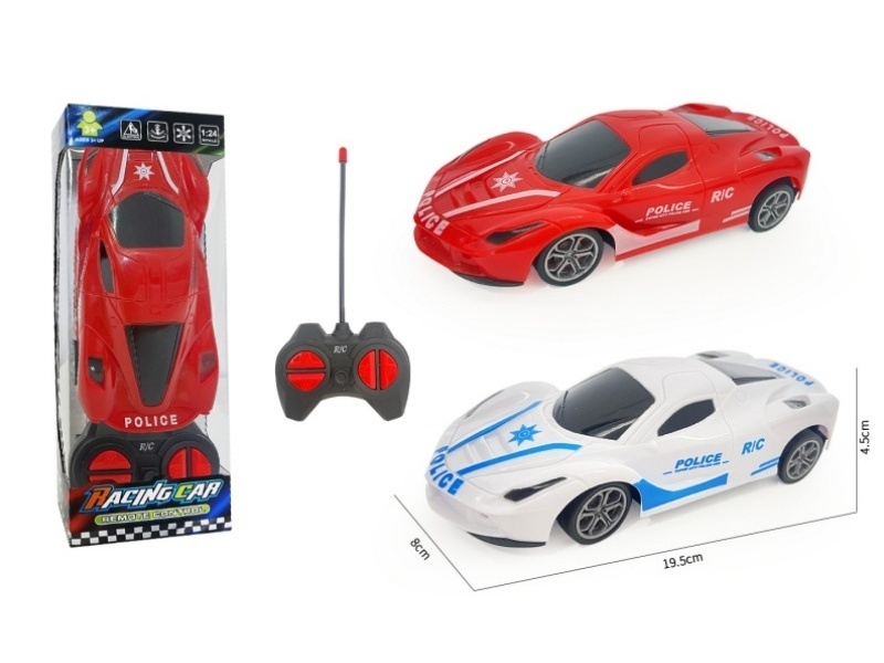 1:24, 4CH Remote-Controlled Police Car Ferrari Is Not Electrified