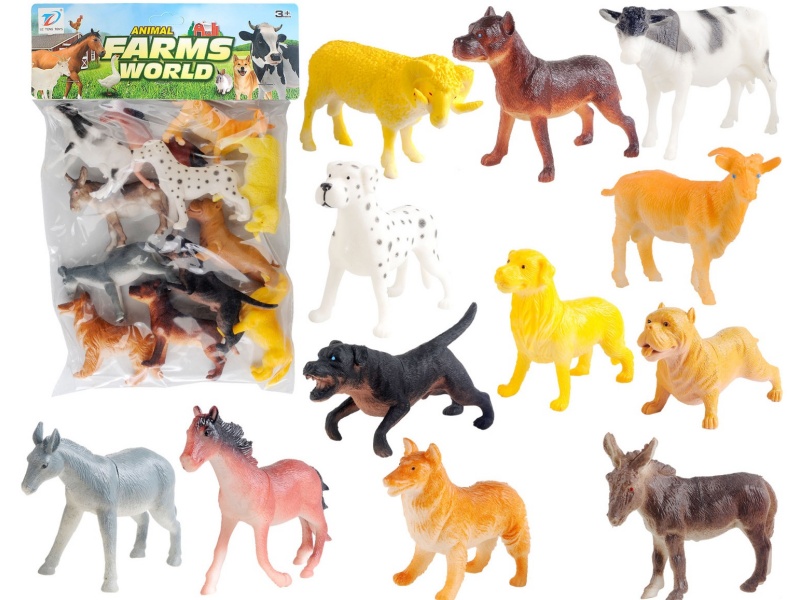 Pvc Simulation Farm Animal 12Pcs