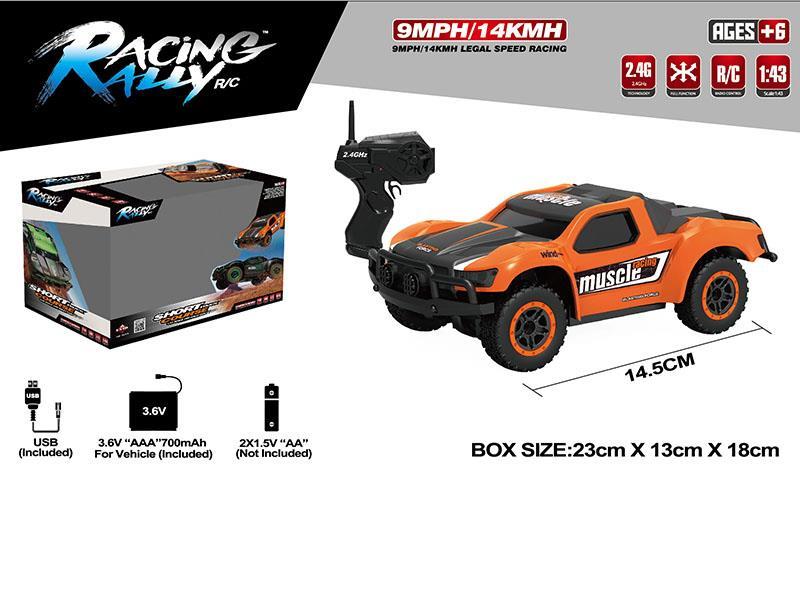 1:43 2.4G Remote Control Mini 4WD Off-Road Car