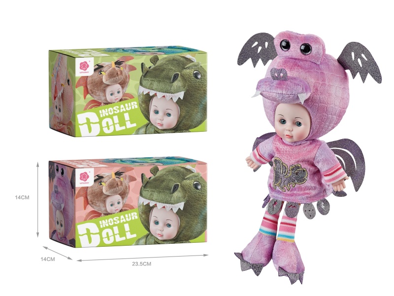 16-Inch Crystal Fire Dragon Music Doll (Sealed Color Box)