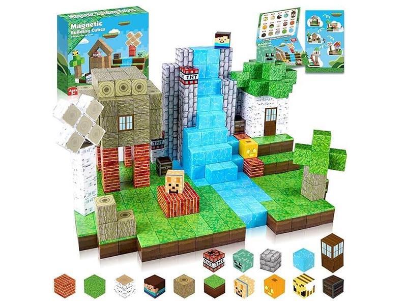 Jungle Magnetic Cube Building Block 100pcs