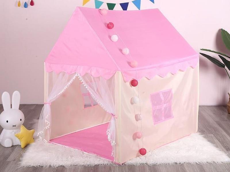 The Pink And Yellow Tent Comes Without Accessories Or A Mat