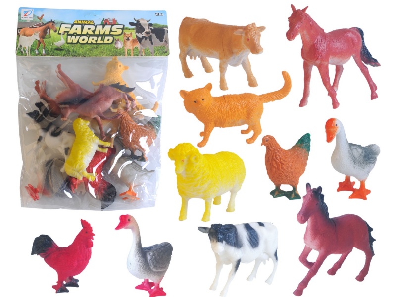 Pvc Simulated Farm Animal 10Pcs
