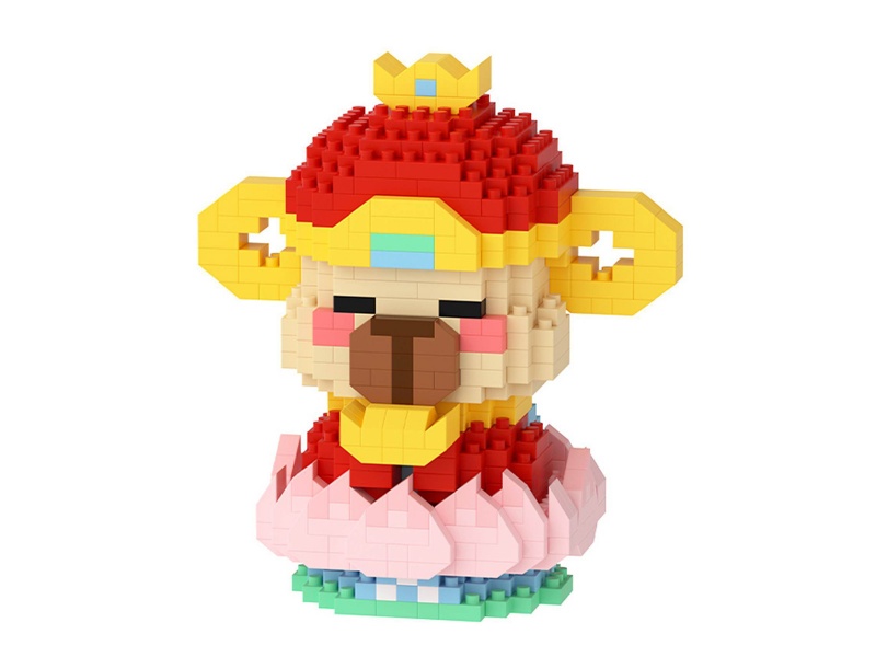 Wealth God Pig (Includes Building Block Pad And Building Blocks)