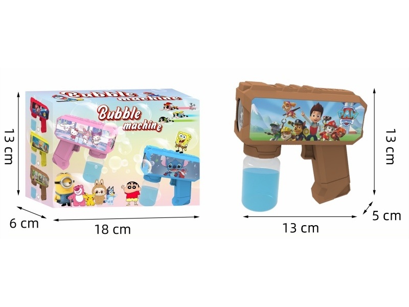 Multi-Hole Light Automatic Bubble Gun (Paw Patrol)