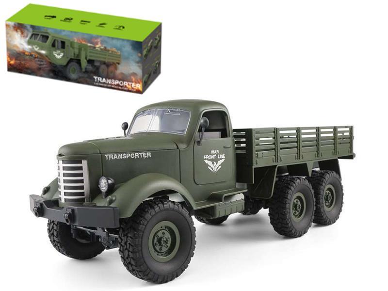 Remote Control Six-Wheeled Military Truck