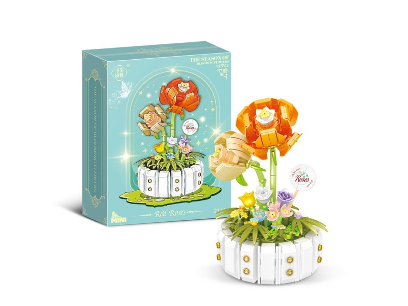 Rose Building Blocks 482pcs