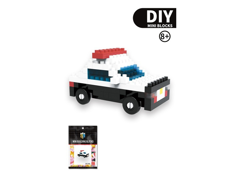 Police Car Building Block Car Series 128 PCS