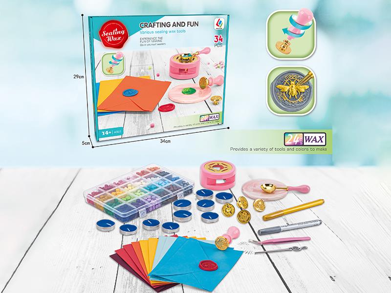 Sealing Wax Set(24 Color Wax)34PCS