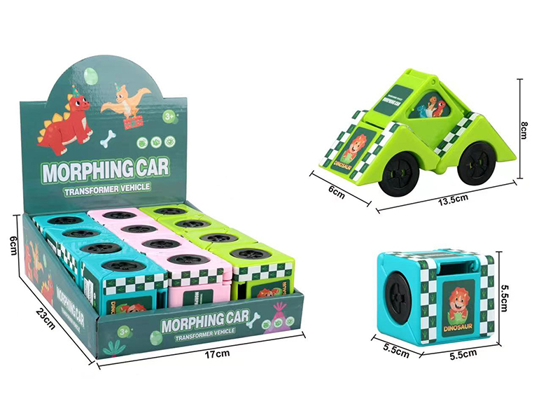 Dinosaur Transformation Car 12PCS